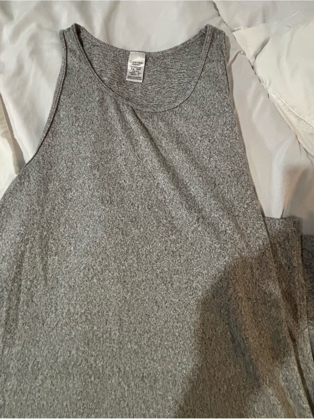 Classic Gray Tank Maxi Dress Pajama Gown